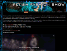 Tablet Screenshot of fetishfashionshow.com